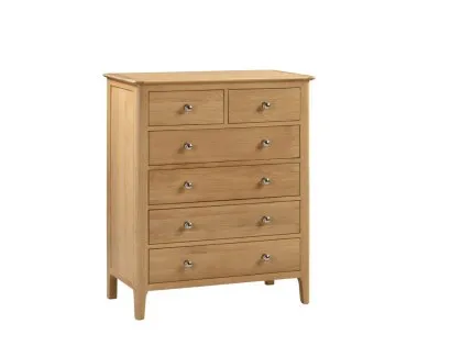 Julian Bowen Cotswold Oak 4+2 Chest of Drawers