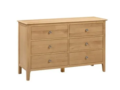 Julian Bowen Cotswold Oak 6 Drawer Chest of Drawers