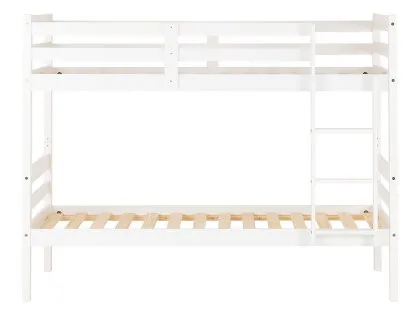 Seconique Panama 3ft White Wooden Bunk Bed Frame