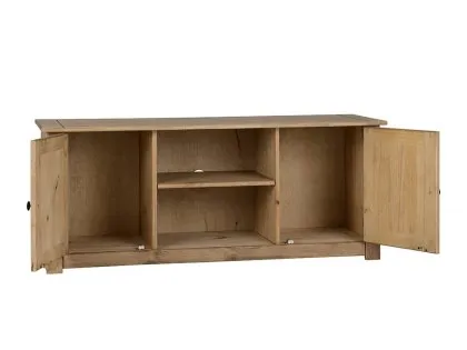 Seconique Panama Waxed Pine 2 Door TV Cabinet