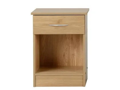 Seconique Bellingham Oak 1 Drawer Bedside Cabinet