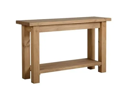 Seconique Tortilla Waxed Pine Console Table