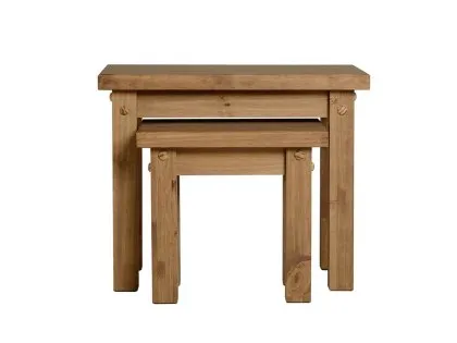 Seconique Tortilla Waxed Pine Nest of Tables