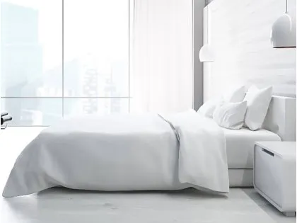 Harwood Textiles Bellissimo 200TC White Duvet Set