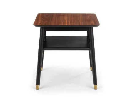 Julian Bowen Findlay Black and Walnut Lamp Table