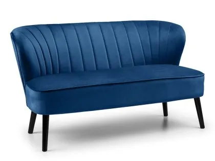 Julian Bowen Coco Blue Velvet 2 Seater Sofa