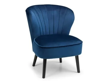 Julian Bowen Coco Blue Velvet Accent Chair