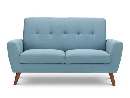Julian Bowen Monza Blue Linen 2 Seater Sofa