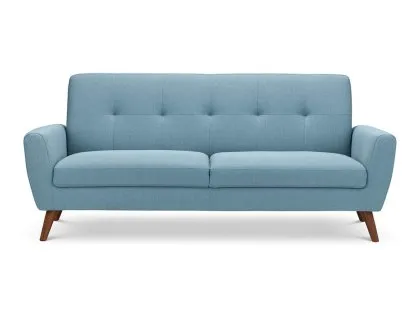 Julian Bowen Monza Blue Linen 3 Seater Sofa