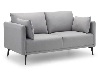 Julian Bowen Rohe Platinum Fabric 2 Seater Sofa
