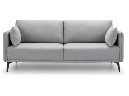Julian Bowen Rohe Platinum Fabric 3 Seater Sofa
