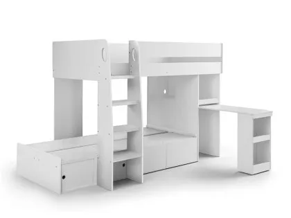 Julian Bowen Eclipse 3ft White Wooden Bunk Bed Frame