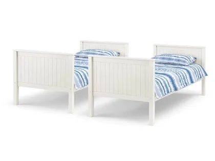 Julian Bowen Maine 3ft Single Surf White Wooden Bunk Bed Frame