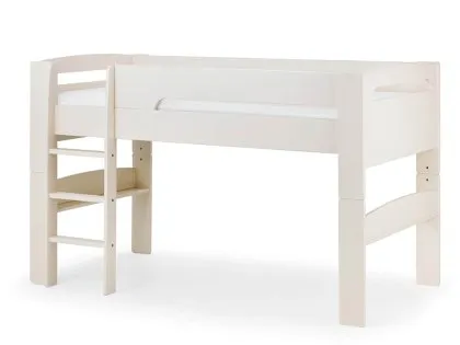 Julian Bowen Pluto 3ft Single White Wooden Mid Sleeper Bed Frame