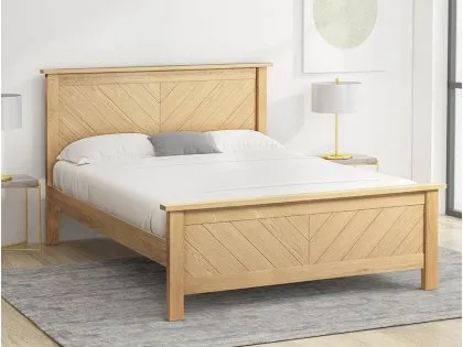 Limelight Hiro Oak Wooden Bed Frame