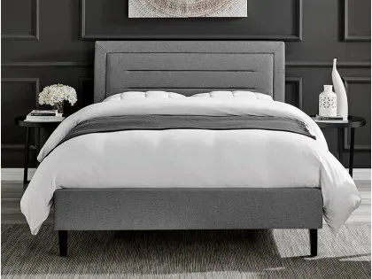 Limelight Picasso 4ft Small Double Grey Fabric Bed Frame