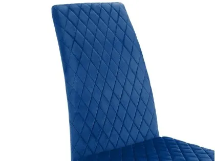 Julian Bowen Calabria Blue Velvet Dining Chair