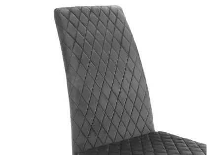 Julian Bowen Calabria Grey Velvet Dining Chair