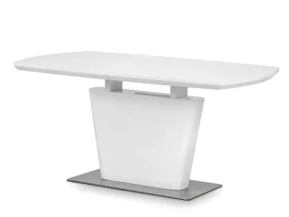 Julian Bowen Como 160cm White High Gloss Extending Dining Table