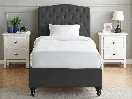 Limelight Rosa 3ft Single Black Fabric Bed Frame