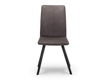 Julian Bowen Monroe Grey Faux Suede Dining Chair