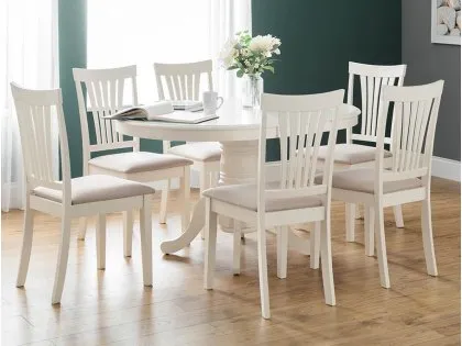 Julian Bowen Stanmore Ivory Dining Chair