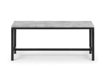 Julian Bowen Staten 110cm Concrete Effect Dining Bench