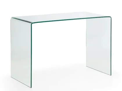 Julian Bowen Amalfi Clear Glass Desk