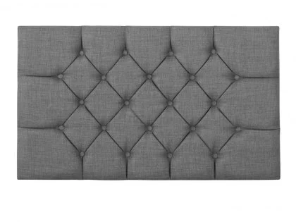Clearance - Flexisleep Eco Natural Pocket 1500 Electric Adjustable 3ft Single Bed and Sheringham Headboard in Graceland Graphite