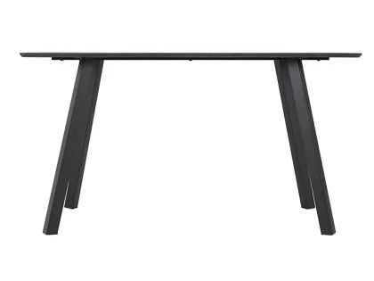 Seconique Berlin 140cm Black Wood Grain Dining Table