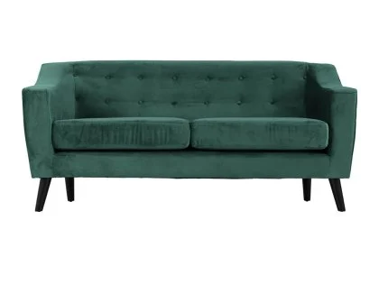 Seconique Ashley Green Velvet 3 Seater Sofa