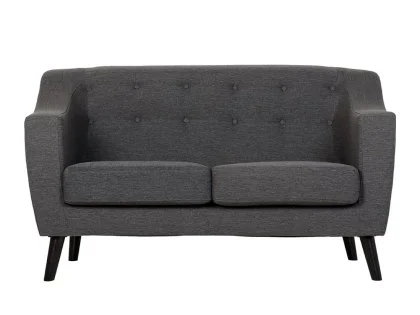 Seconique Ashley Grey Fabric 2 Seater Sofa