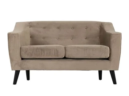 Seconique Ashley Oyster Velvet 2 Seater Sofa