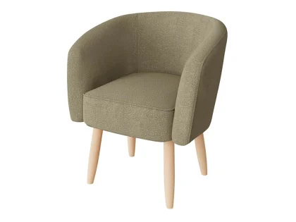 GFW Florence Mushroom Boucle Fabric Accent Chair