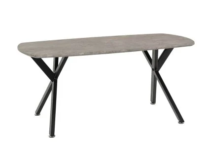 Seconique Athens Concrete Effect Oval Coffee Table