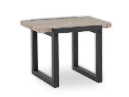 Seconique Selma Black and Oak Lamp Table