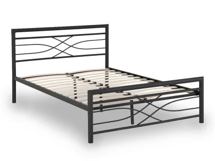 Seconique Kelly 5ft King Size Black Metal Bed Frame