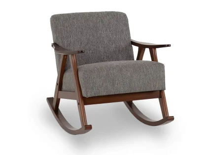 Seconique Kendra Grey Fabric Rocking Chair