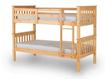 Seconique Neptune 3ft Oak Effect Wooden Bunk Bed Frame