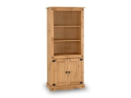 Seconique Corona Pine 2 Door Wooden Bookcase Seconique Corona Pine 2 Door Wooden Bookcase