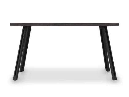 Seconique Quebec Wave 140cm Black Wood Grain Dining Table