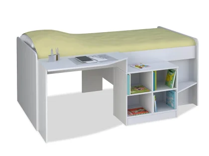 Kidsaw Pilot 3ft Single White Cabin Bed