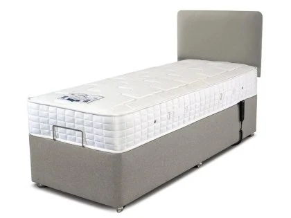 Clearance - Sleepeezee Gel Comfort Pocket 1000 3ft Single Electric Adjustable Bed with Left Hand Drawers and Highgrove Capella Headboard