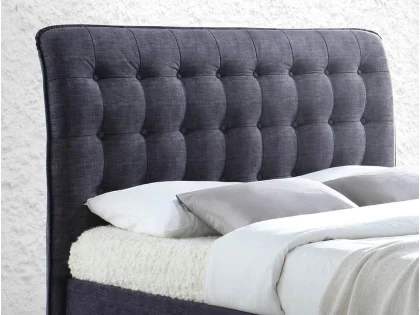 Time Living Hamilton 6ft Super King Size Dark Grey Fabric Bed Frame