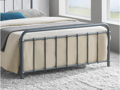 Time Living Miami 4ft Small Double Grey Metal Bed Frame