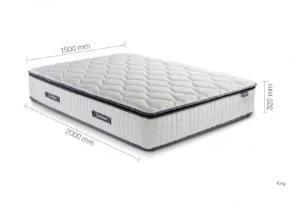 Clearance SleepSoul Bliss Memory Pocket 800 Pillowtop 5ft King Size Mattress in a Box