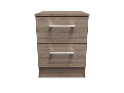Welcome Devon 2 Drawer Small Bedside Table (Assembled)