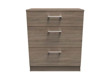 Welcome Devon 3 Drawer Deep Chest of Drawers (Assembled)