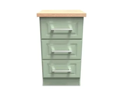 Welcome Kent 3 Drawer Bedside Table (Assembled)