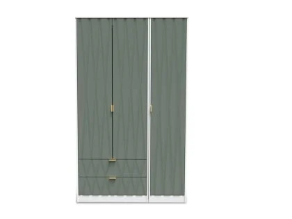 Welcome Las Vegas 3 Door 2 Drawer Tall Triple Wardrobe (Assembled)